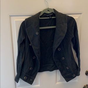 Olive green sweatshirt jacket